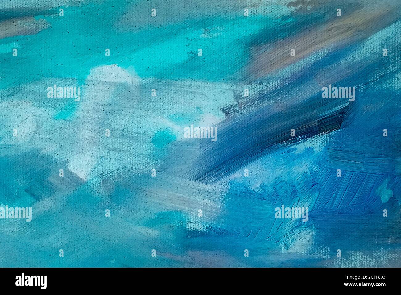 Abstract oil painting blue hires stock photography and images Alamy