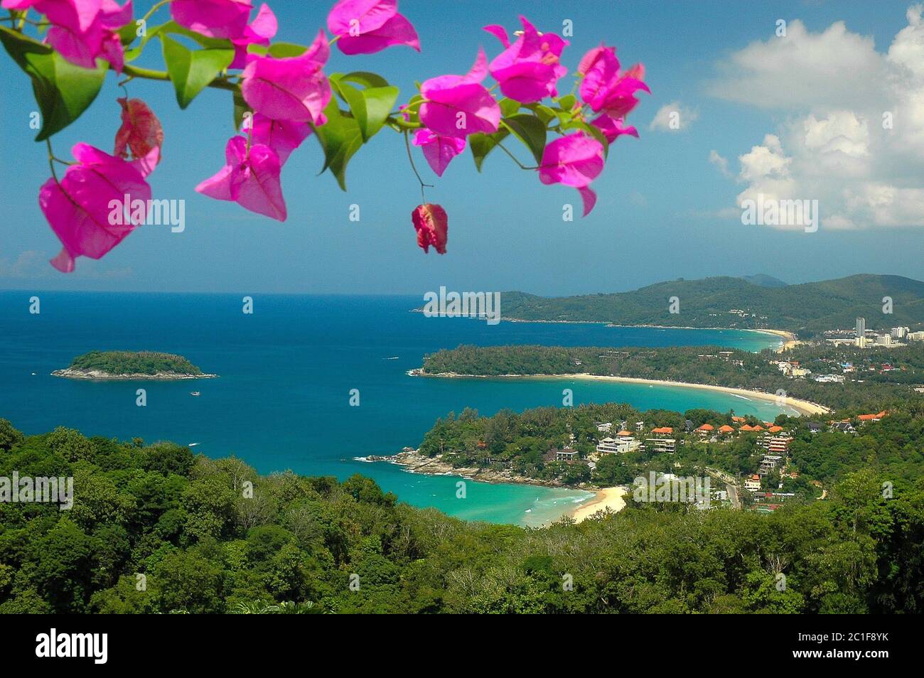 phuket island with three bays Stock Photo