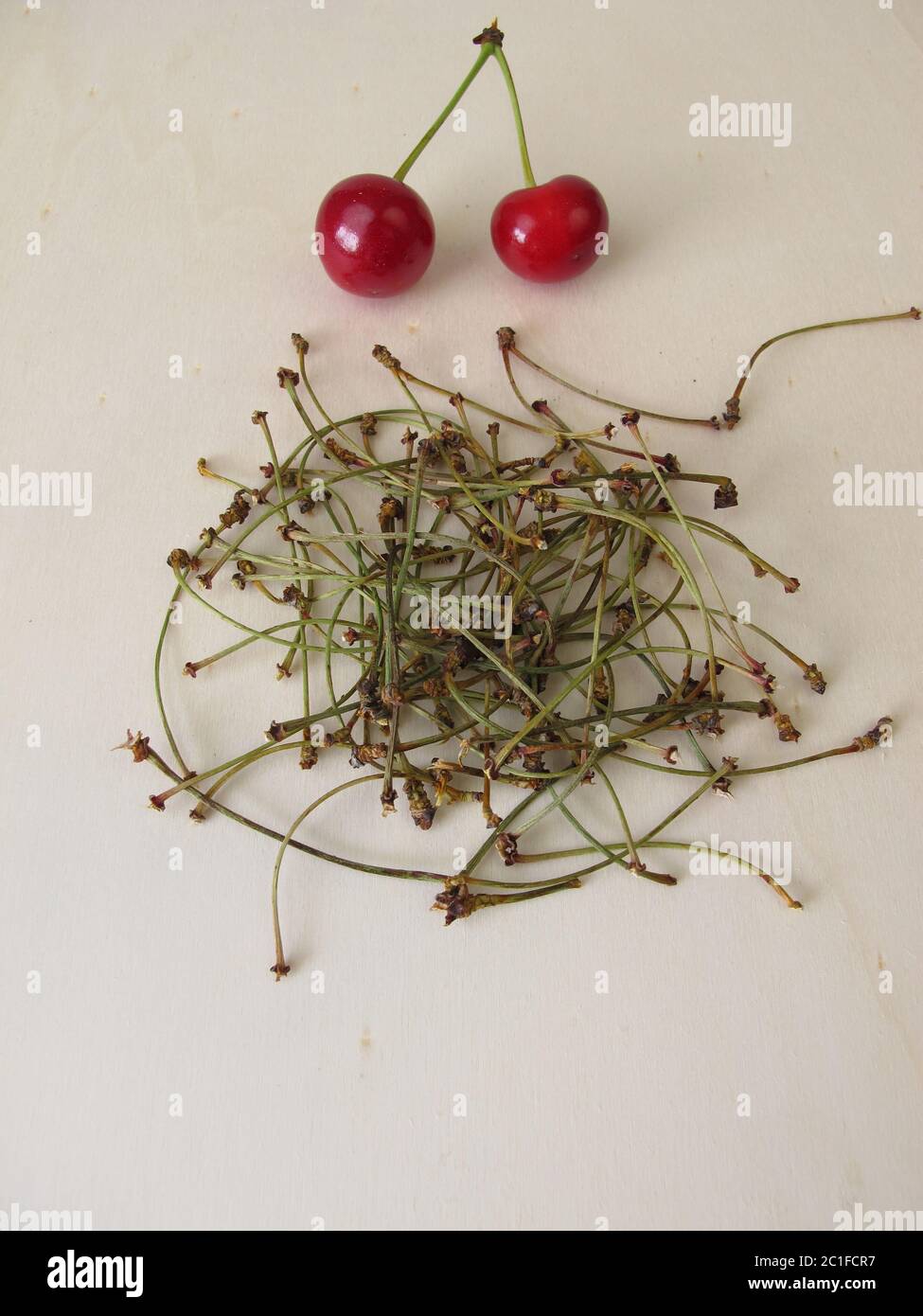 Dried cherry stems Stock Photo Alamy