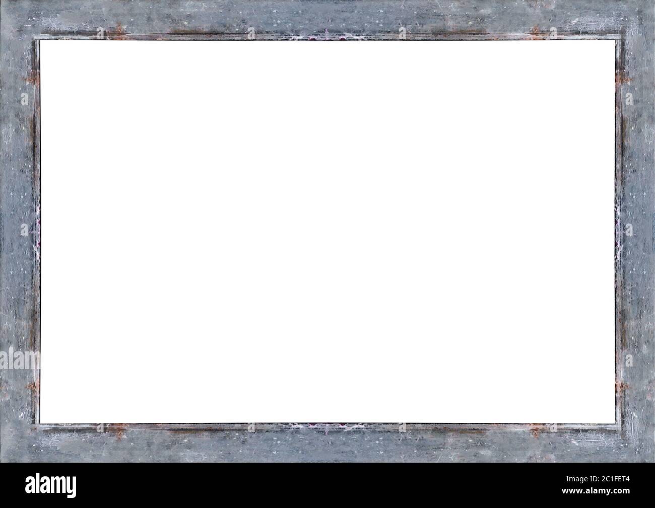 Landscape White Frame with Rustic Borders Stock Photo Alamy