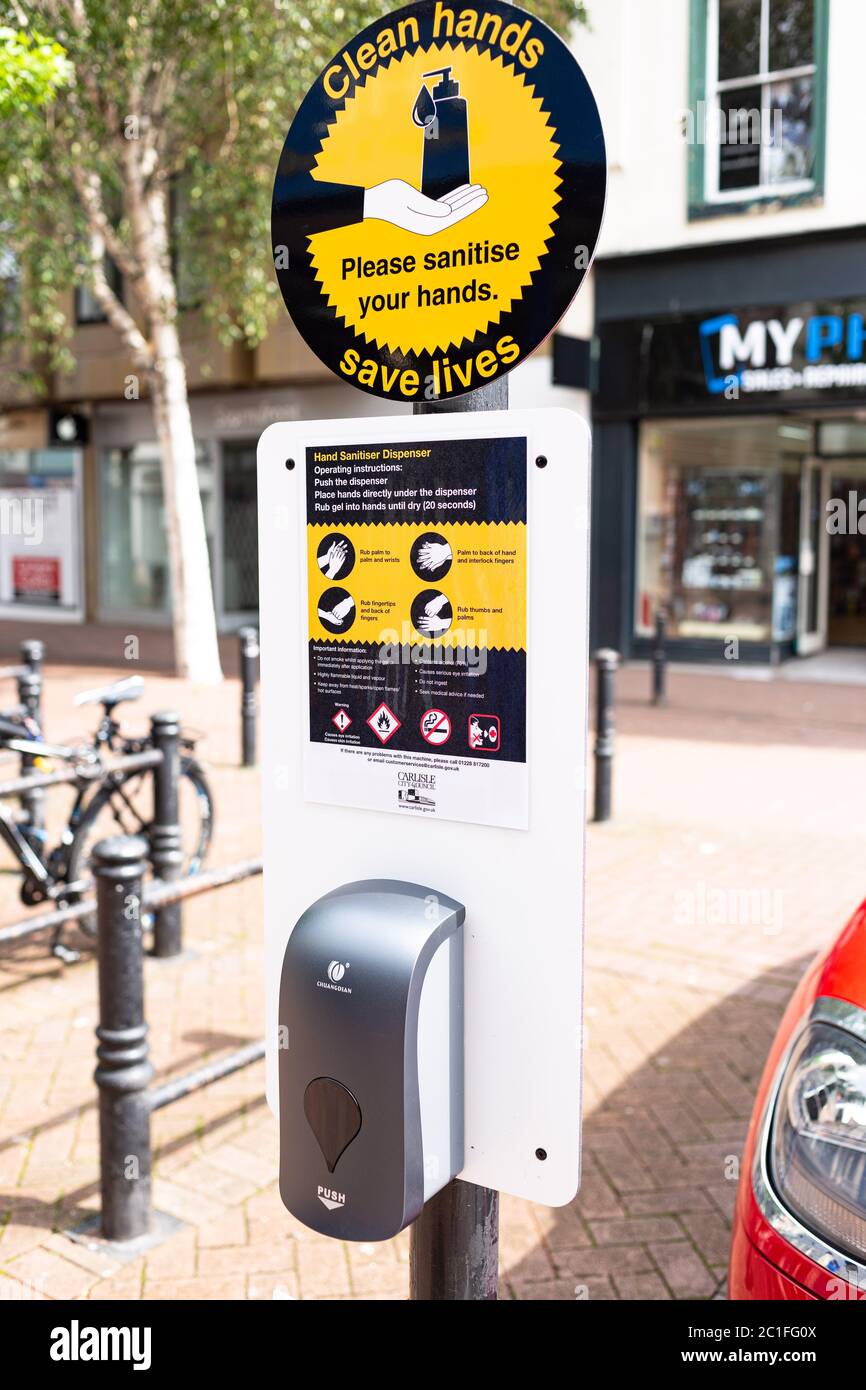 An image of the shops reopening around Carlisle cumbria Stock Photo Alamy