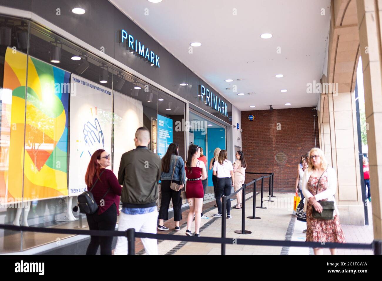 An image of the shops reopening around Carlisle cumbria Stock Photo Alamy