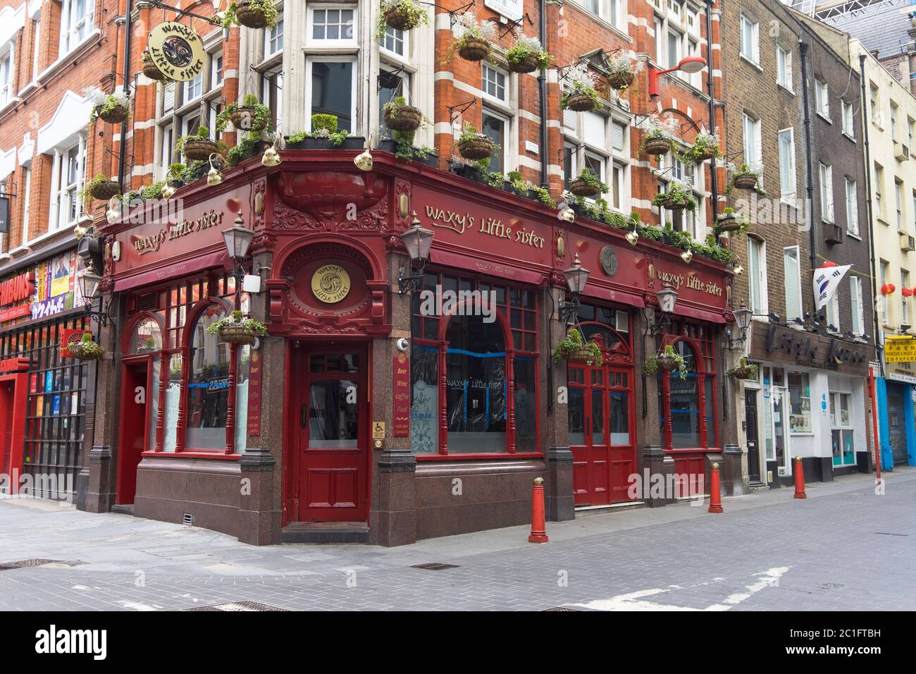 Waxy's Little Sister pub in London's China Town. London Stock Photo Alamy