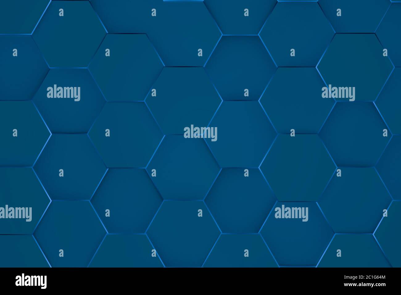 Hexagonal background. 3d background Stock Photo
