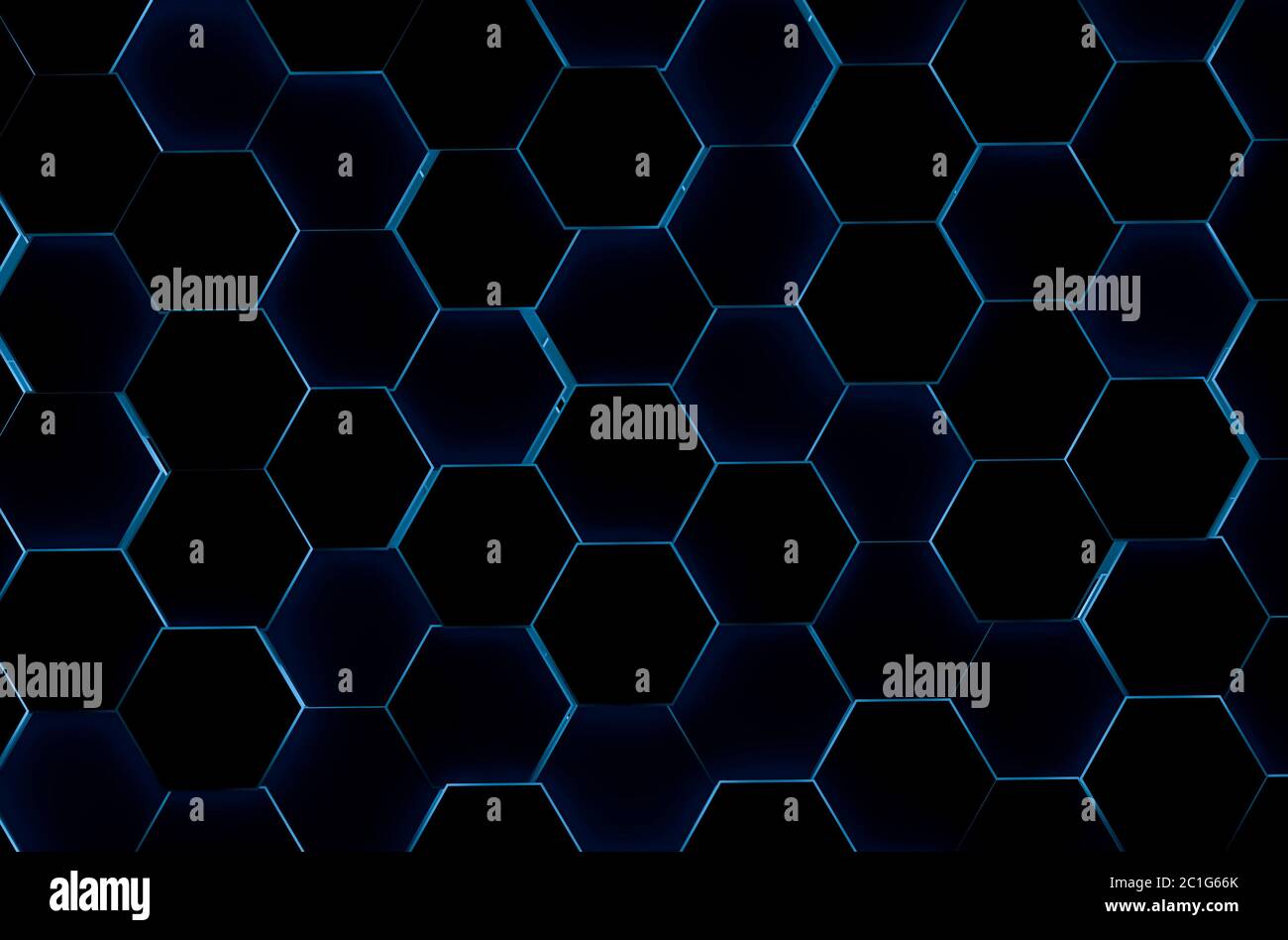 Hexagonal background. 3d background Stock Photo