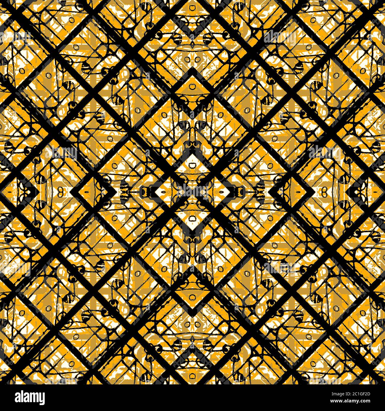 Decorative Geometric Ornate Abstract Pattern Stock Photo