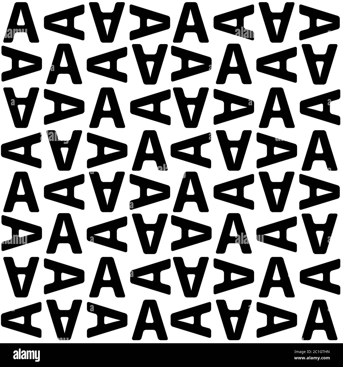 A Letter Seamless Pattern Design Stock Photo