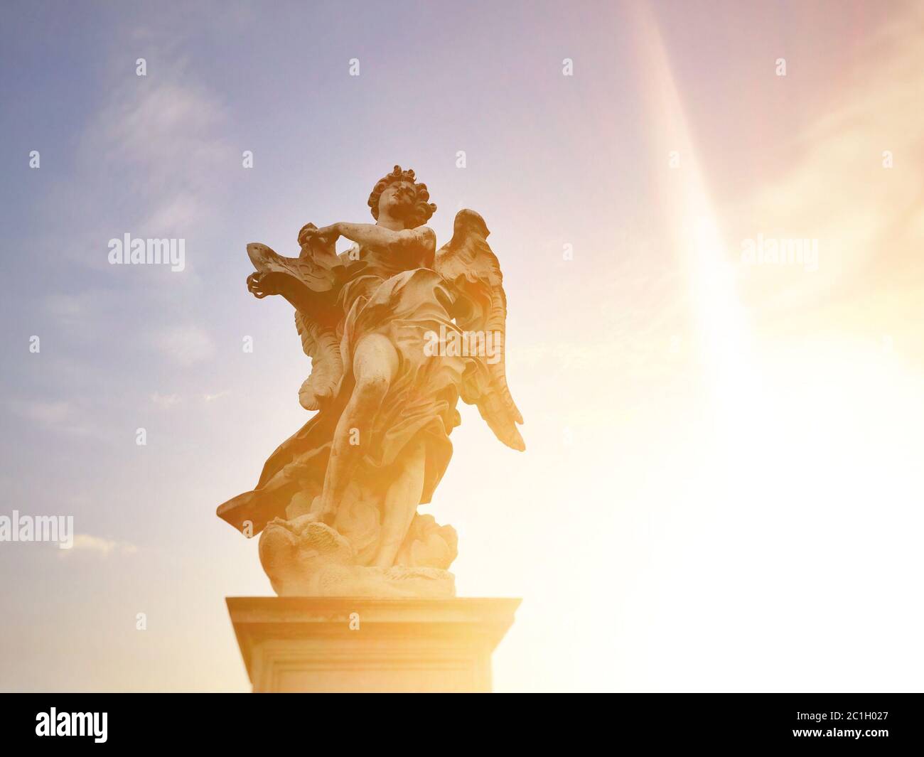 Marble statue of an angel Stock Photo Alamy