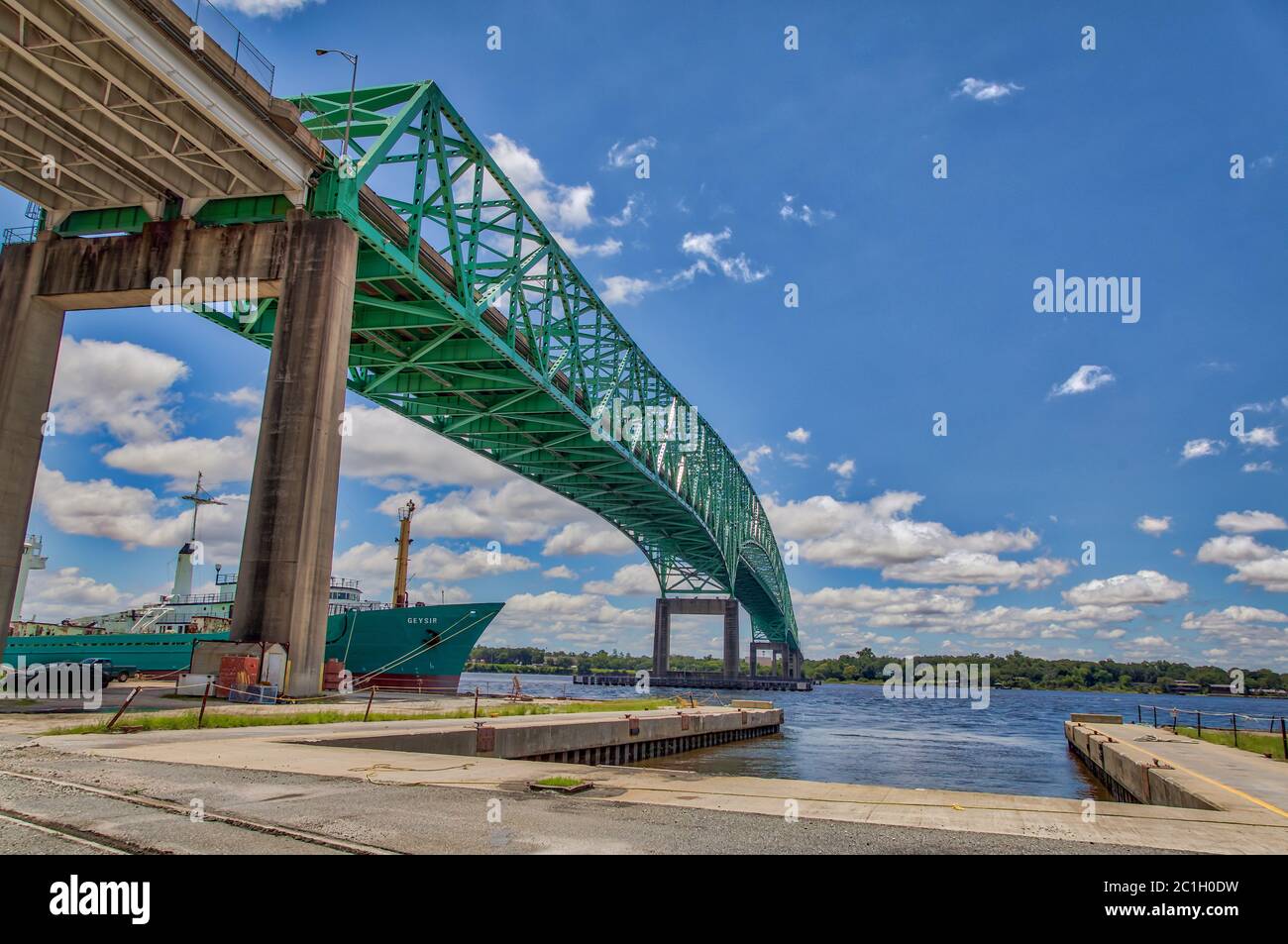 Shipyard View Stock Photo