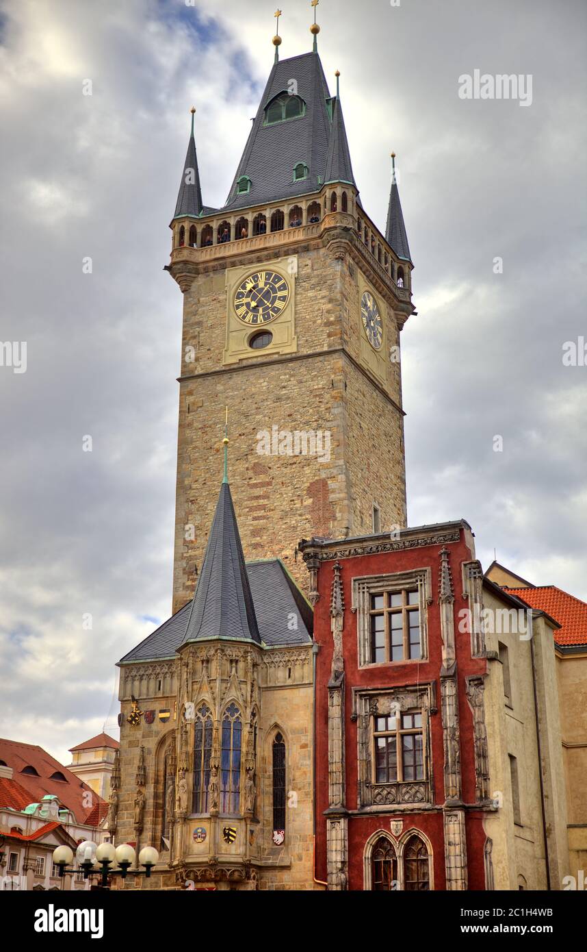 Town hall, Prague Stock Photo Alamy