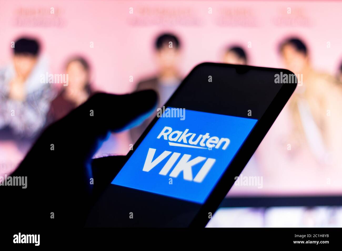 GlÃ³Ria De Dourados, Brazil. 13th June, 2020. In this photo illustration the Rakuten Viki logo seen displayed on a smartphone. Credit: Rafael Henrique/SOPA Images/ZUMA Wire/Alamy Live News Stock Photo