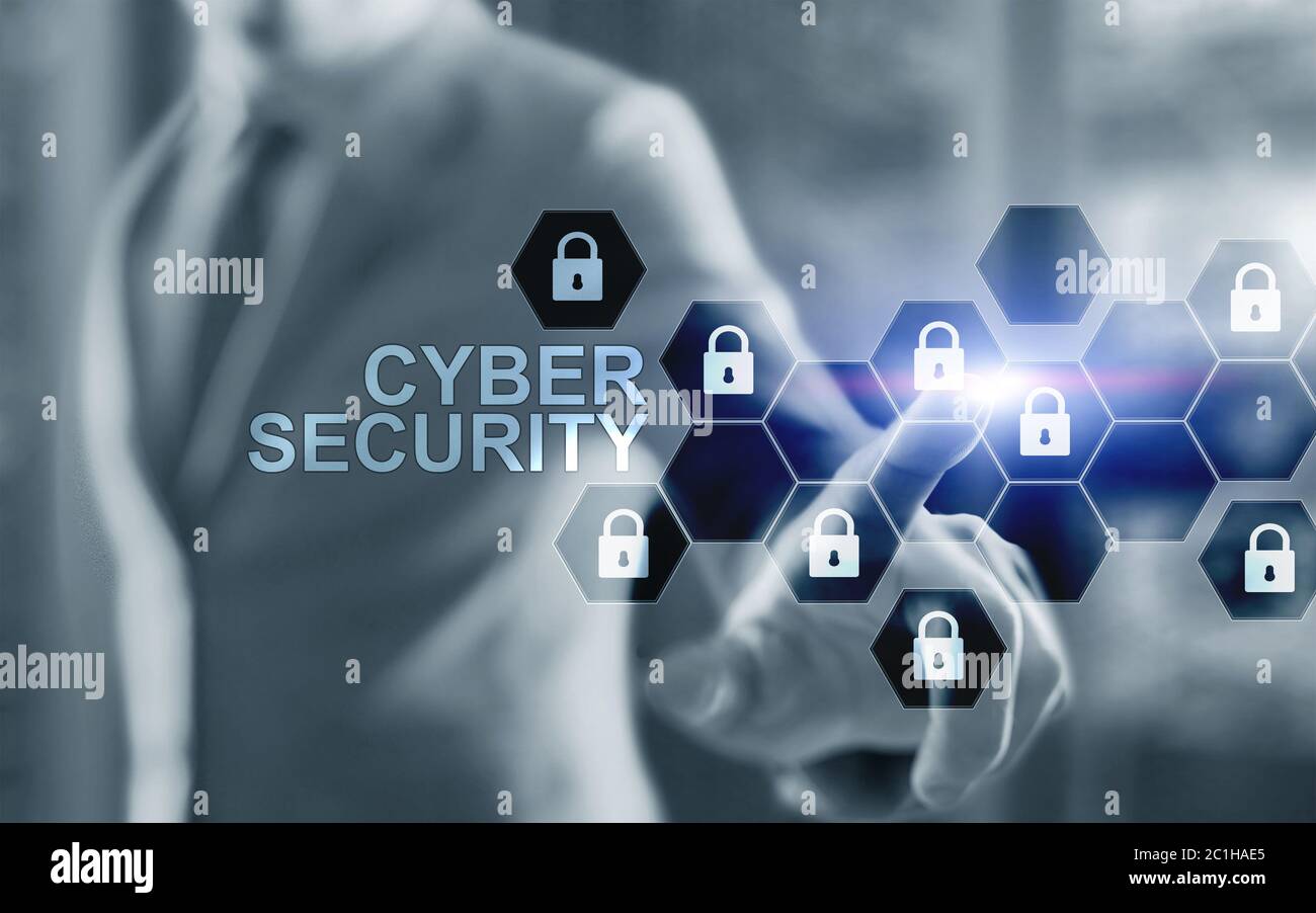 Cyber security 2021. Organization Data Protection concept. Stock Photo