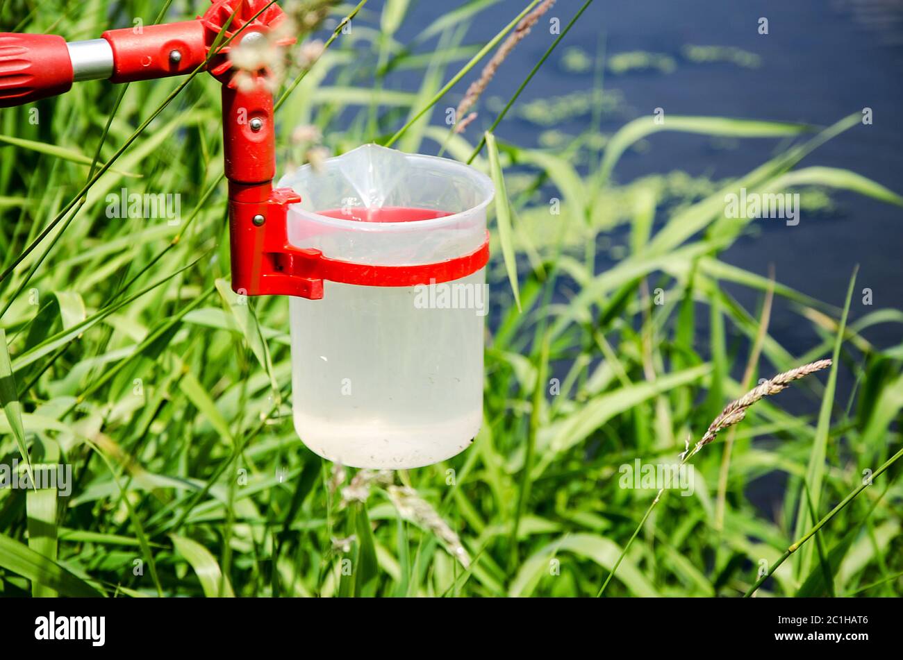 Take samples of water for laboratory testing. The concept analysis of