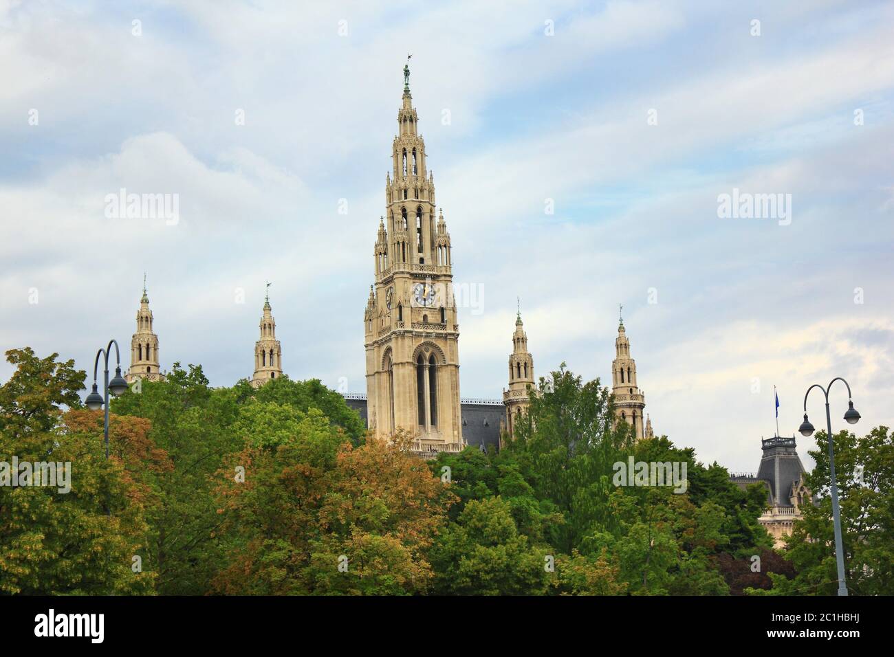 Vienna Town Hall Stock Photo