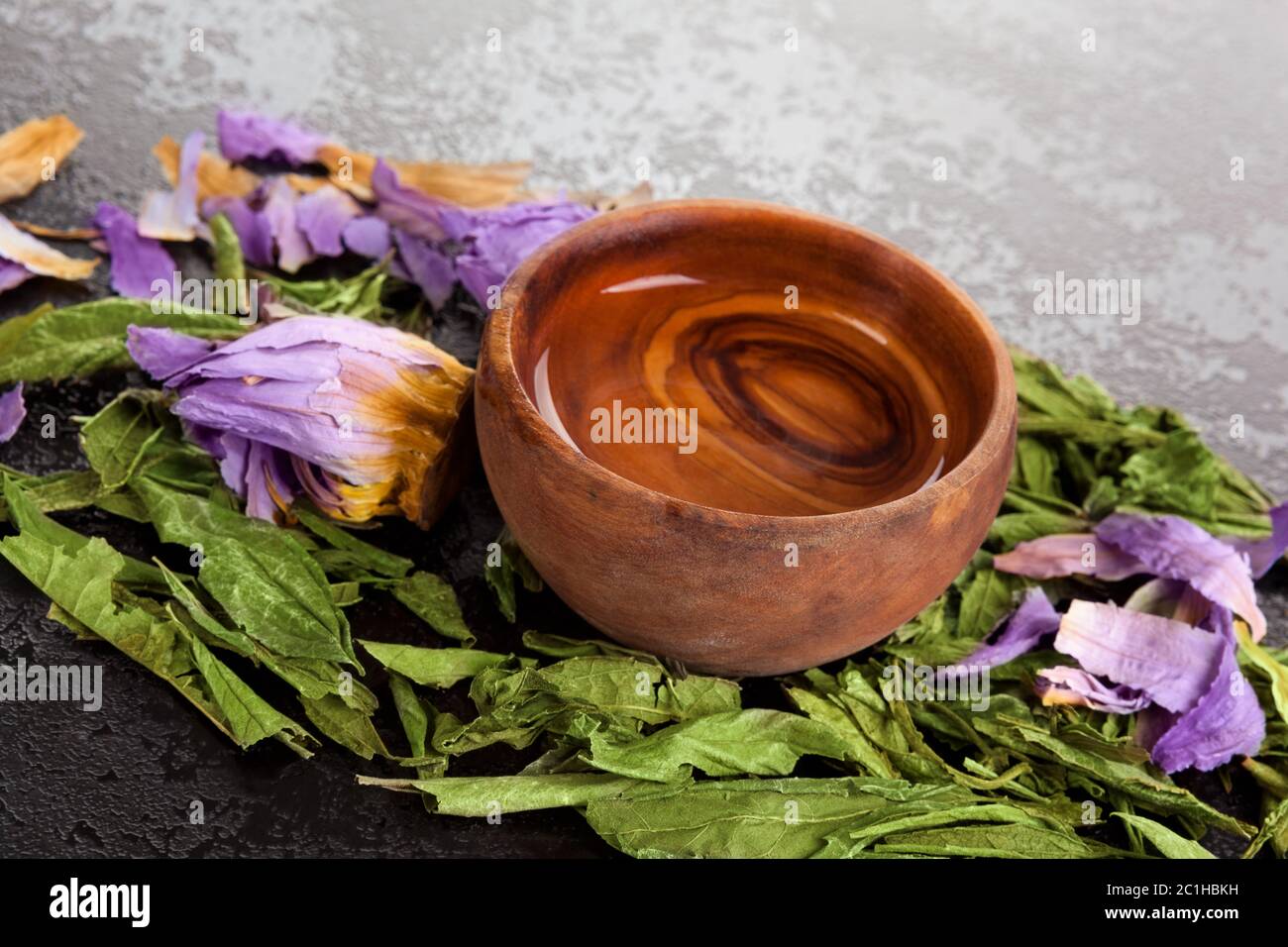 Dried Blue Lotus Flower with dream herbs Stock Photo Alamy