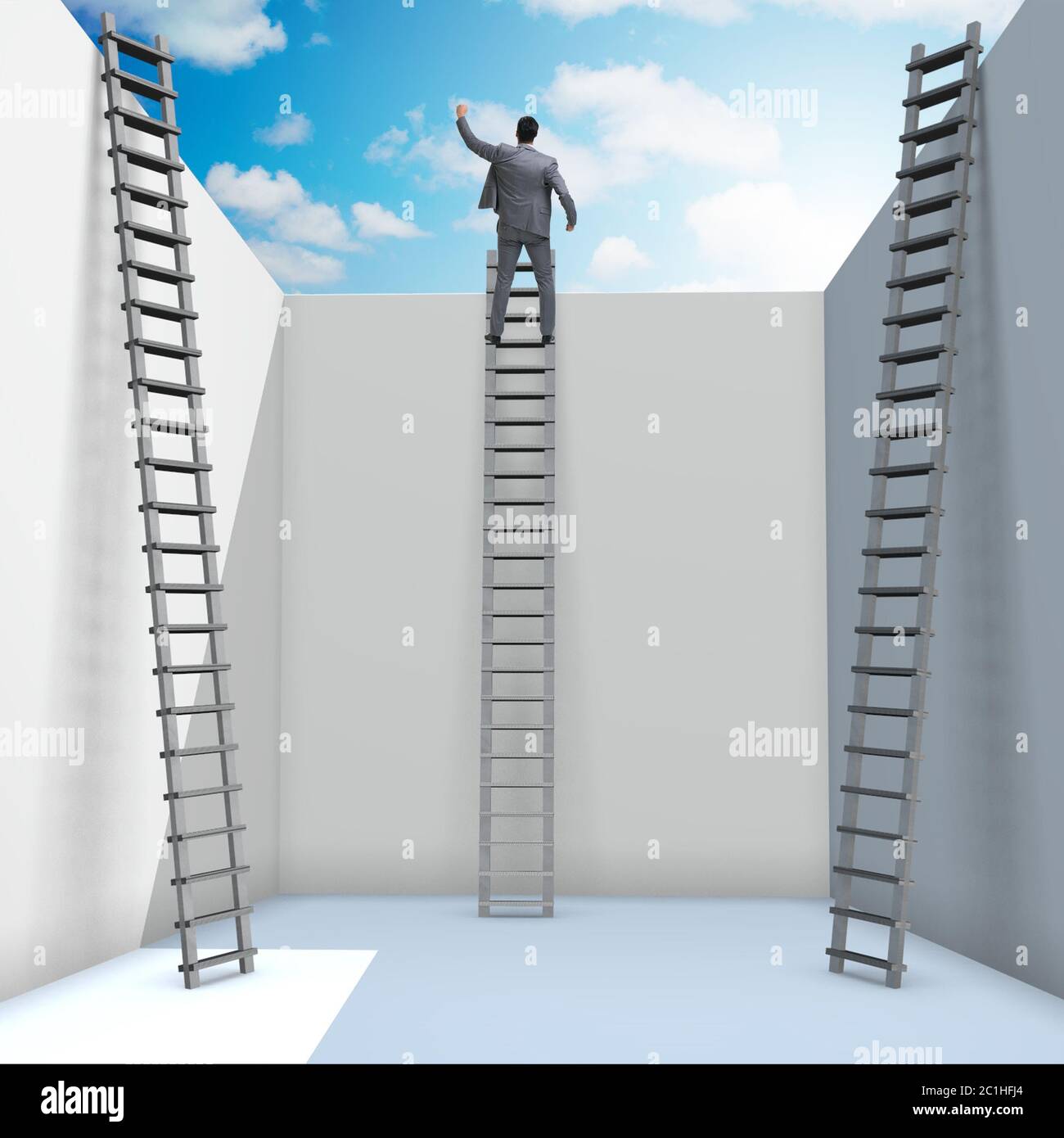 Avoiding ladder hi-res stock photography and images - Alamy