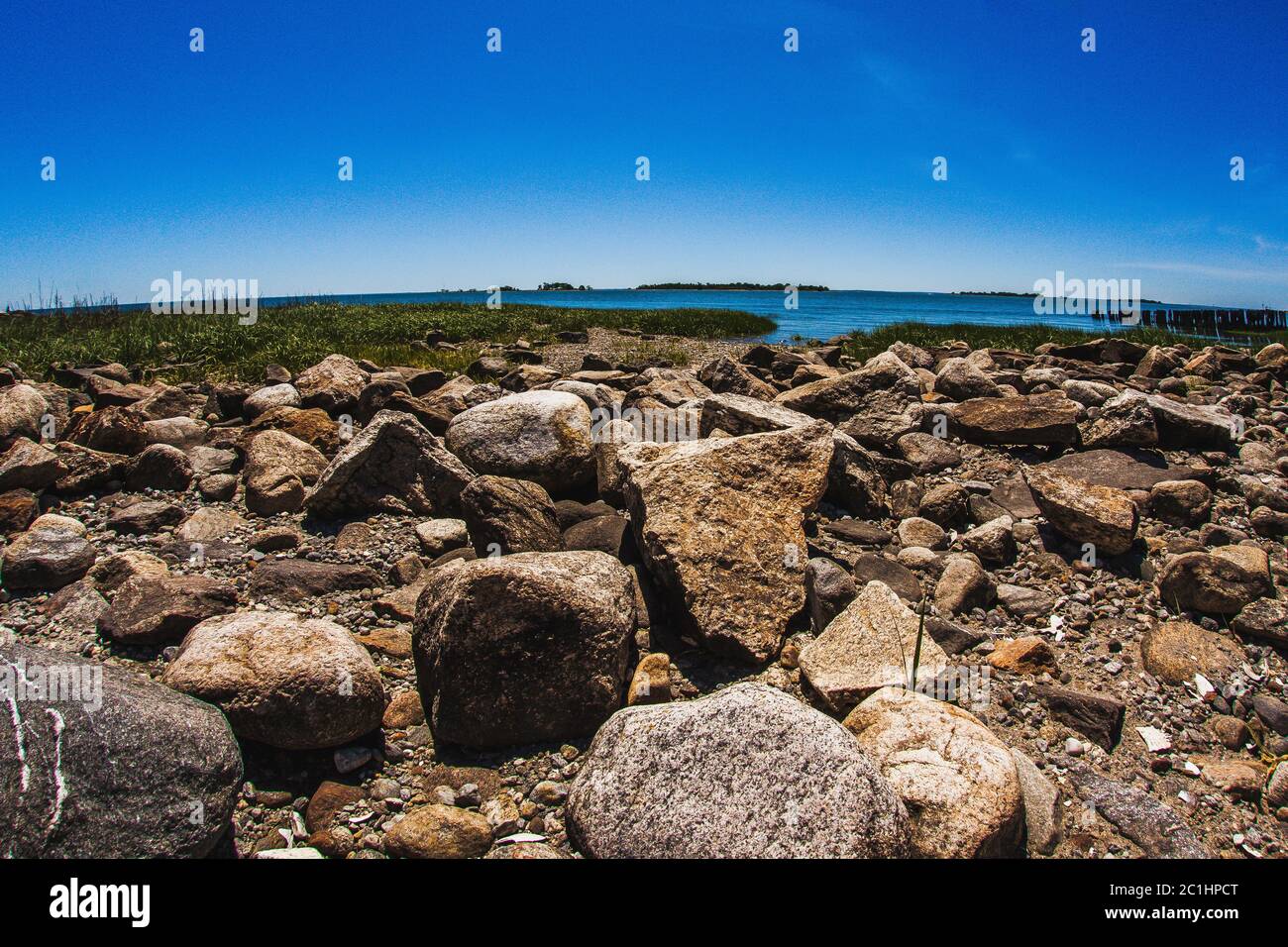 Beach with coastal rocks hi-res stock photography and images - Alamy