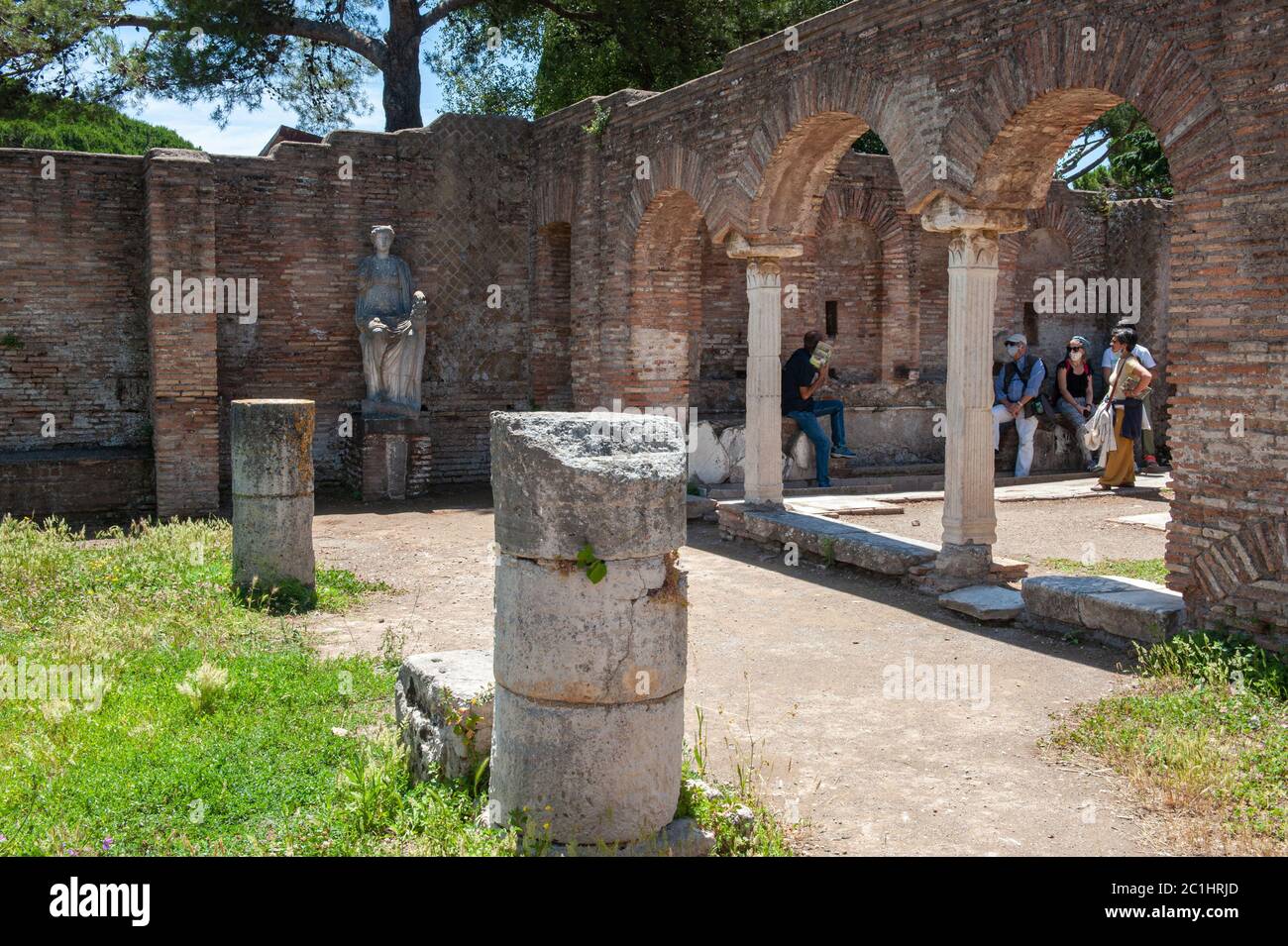 Ostia Antica, Italy. 13/06/2020: Domus della Fortuna Annonaria, Parco Archeologico di Ostia Antica - Archaeological Park of Ostia Antica © Andrea Sabb Stock Photo