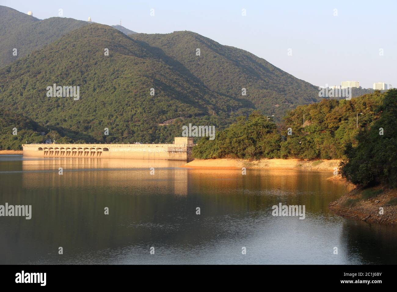 Reservoir of Tai Tam Country Park Stock Photo