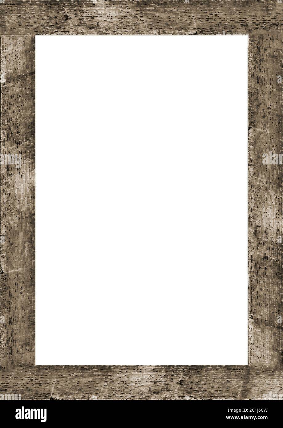 White Portrait Background with Rustic Borders Stock Photo - Alamy