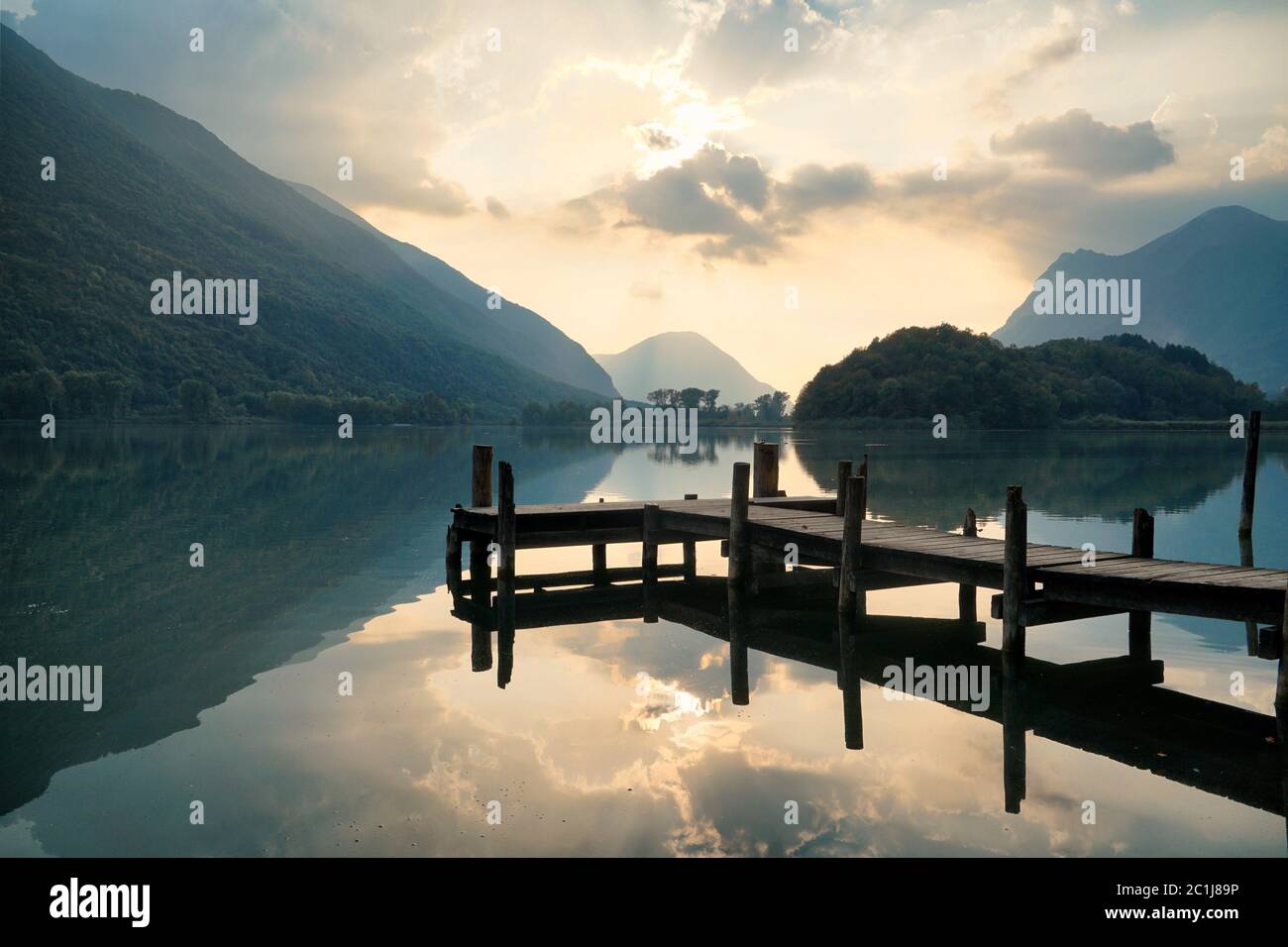 Lago di Piano Stock Photo