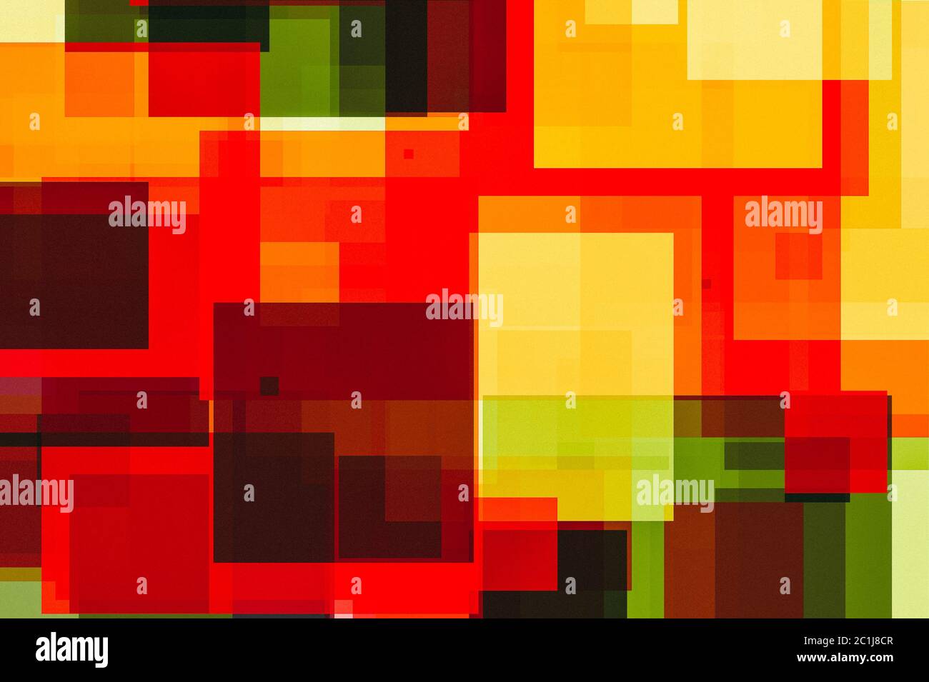 textured abstract yellow red grey squares illustration background Stock ...