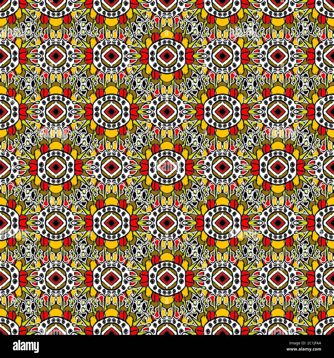 Tribal Seamless Pattern Stock Photo - Alamy