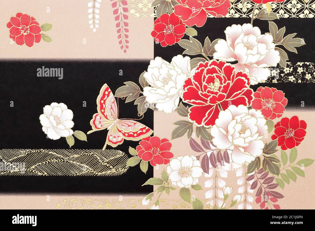hand made japanese traditional washi paper texture Stock Photo - Alamy