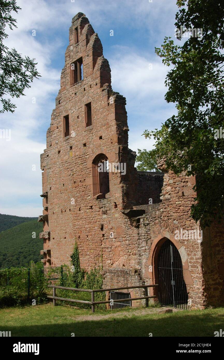 ruin of cloister Limburg Stock Photo