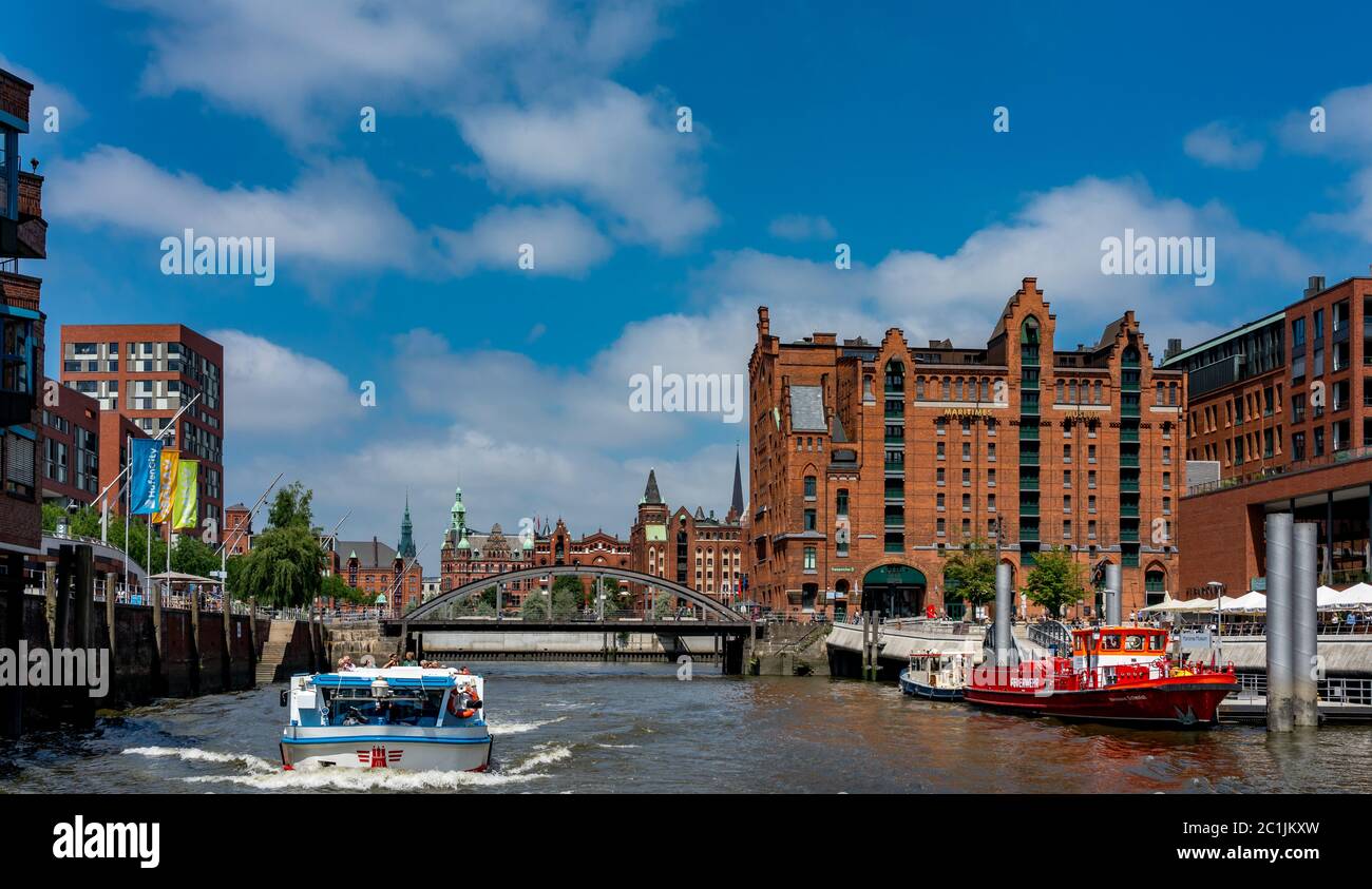 Hamburg warehouse district Stock Photo
