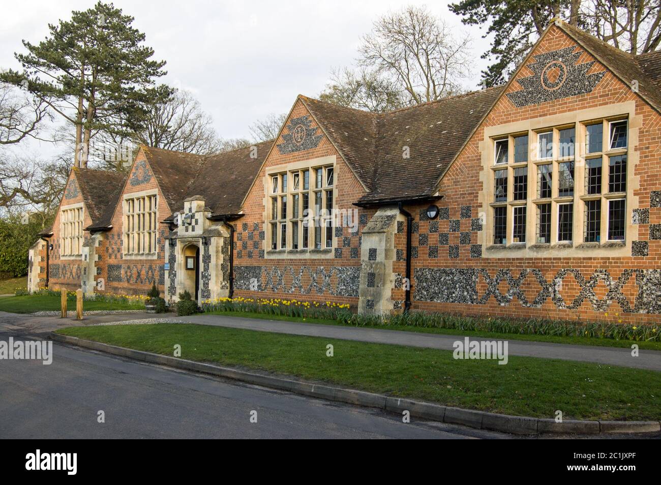 The library of Bradfield College, historic school in the Berkshire