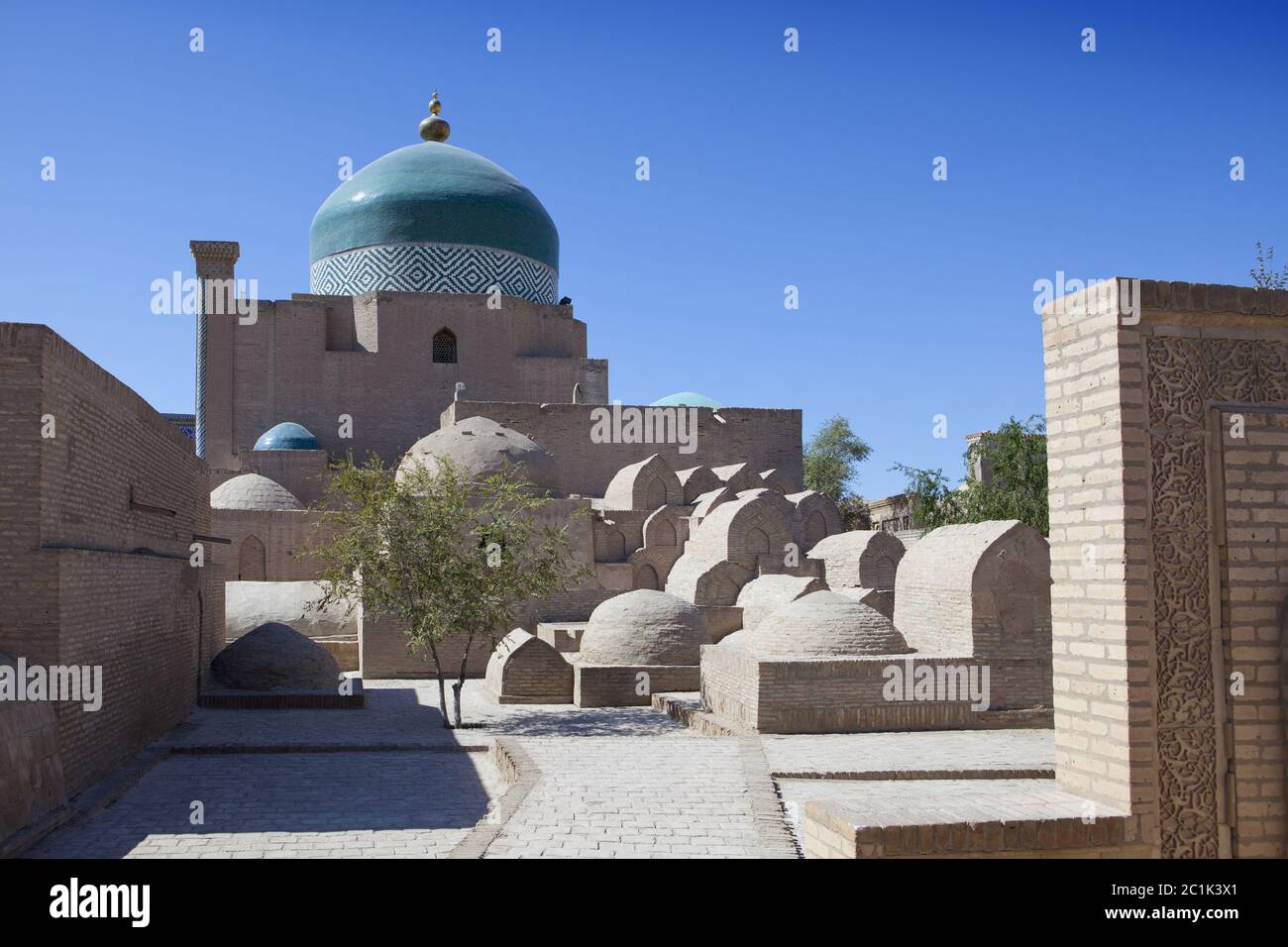 ancient burials in the old city. Khiva. Uzbekistan Stock Photo