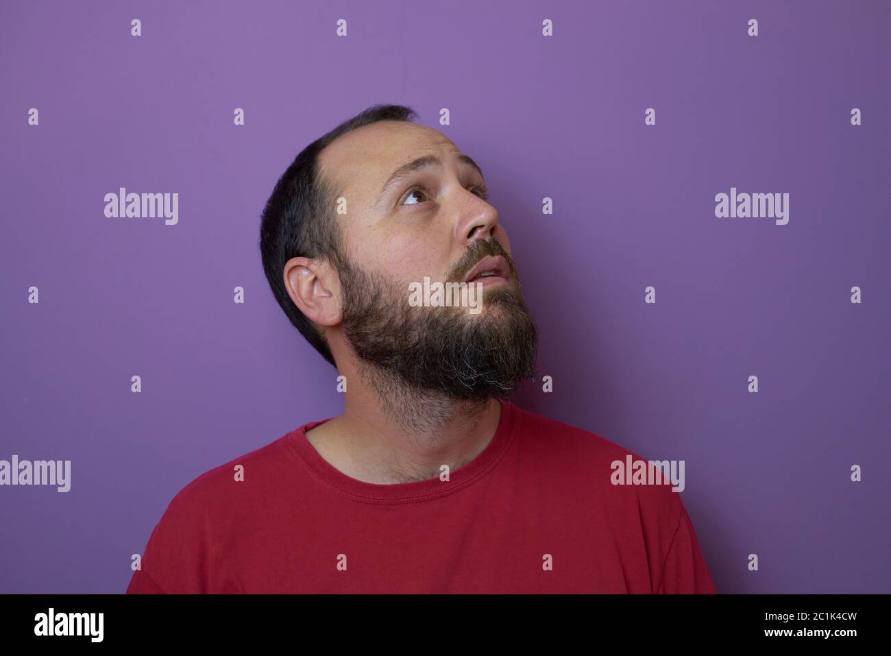 Man beard red shirt hi-res stock photography and images - Alamy