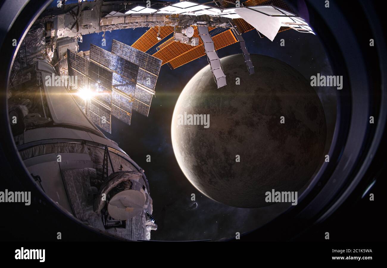 Space Station Orbit View