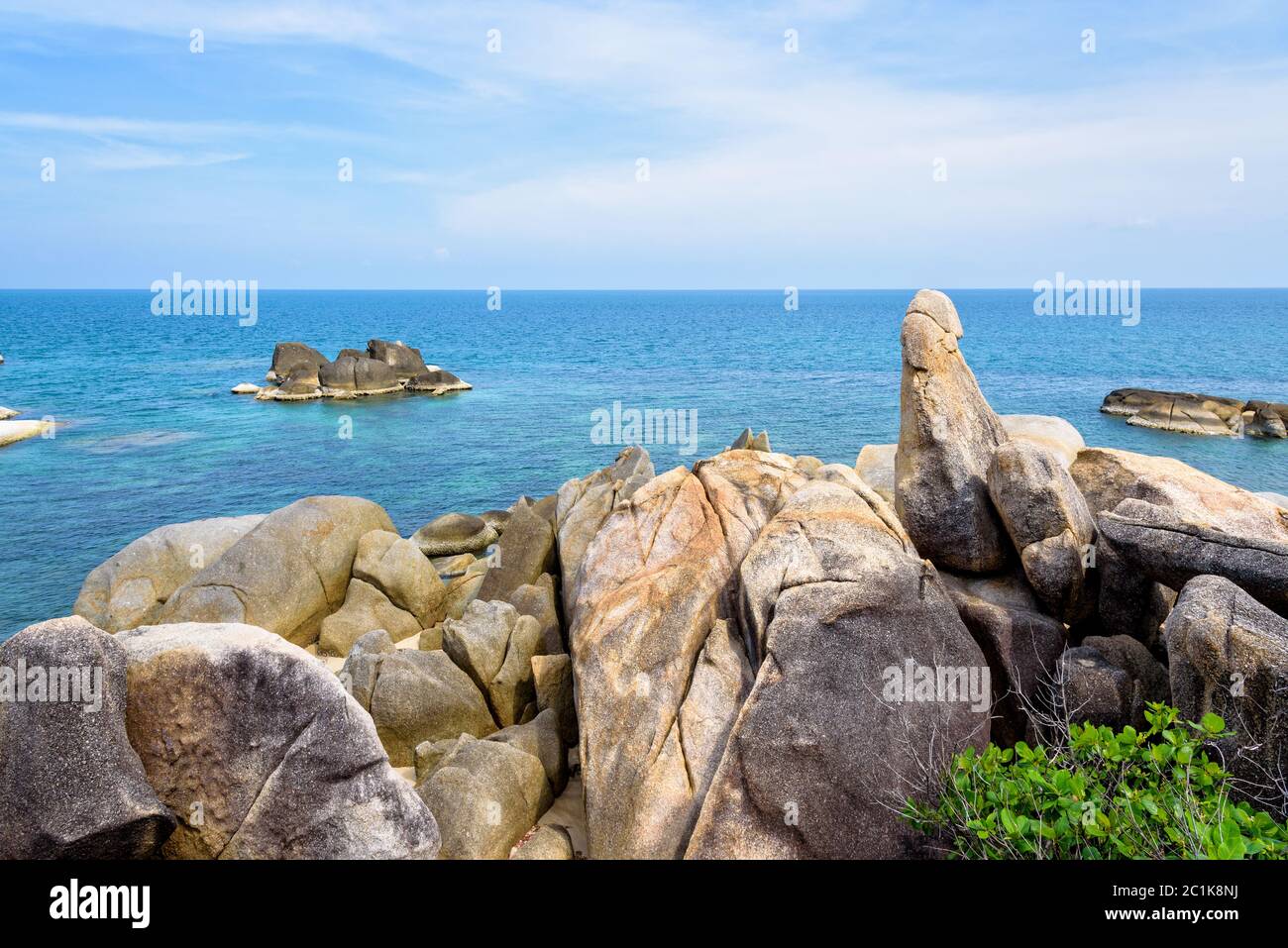 Hin Ta Hin Yai symbol of Koh Samui Stock Photo