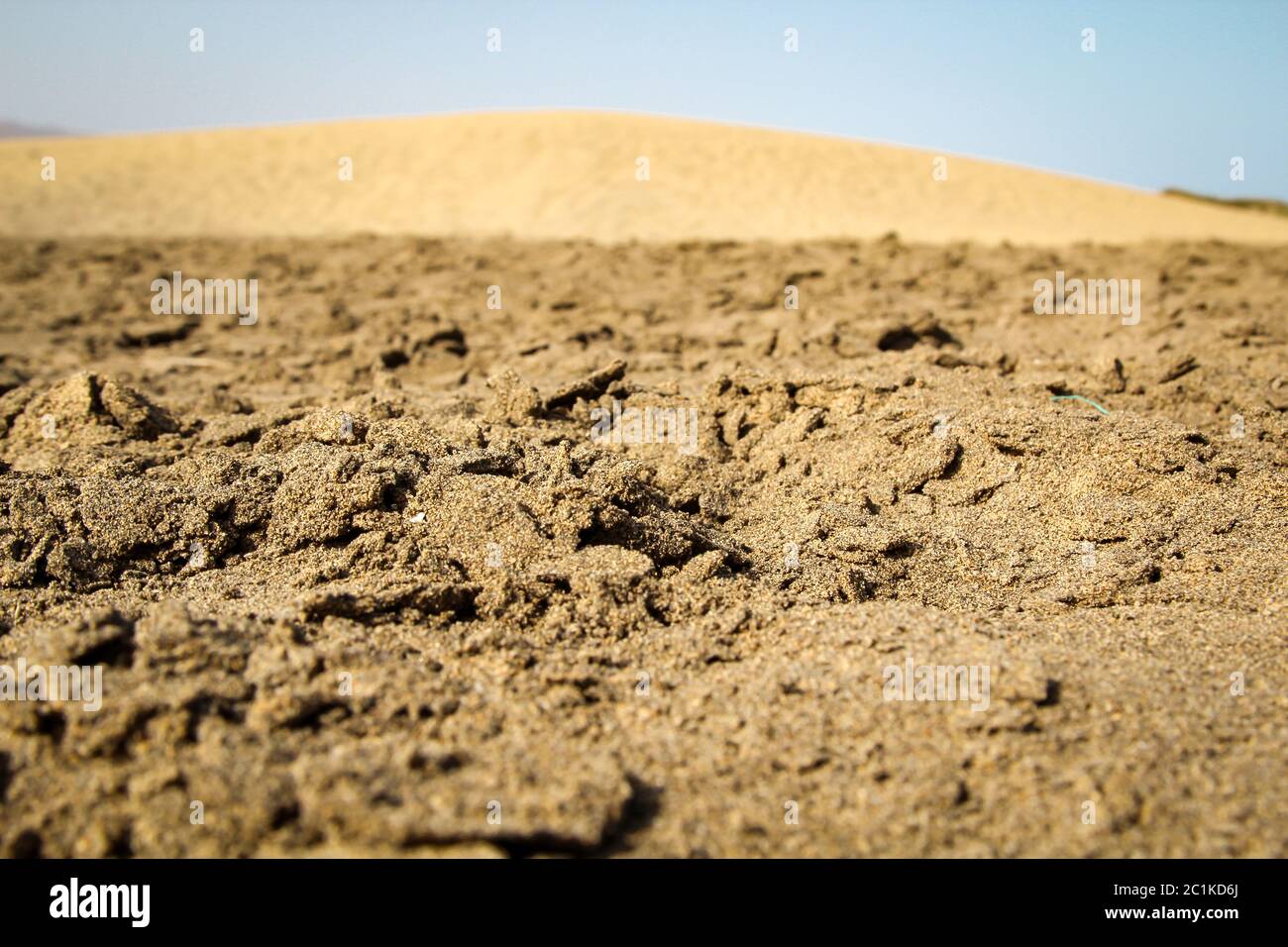 details of Sand, sandy desert, dunes, shifting dunes, desert Stock Photo