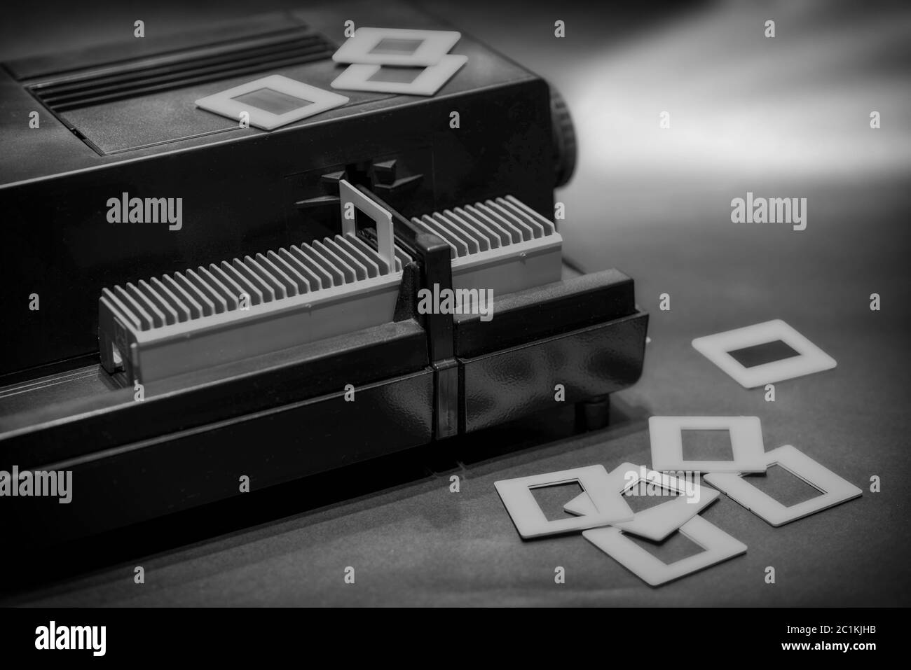 Old slide projector, predigital technology Stock Photo Alamy