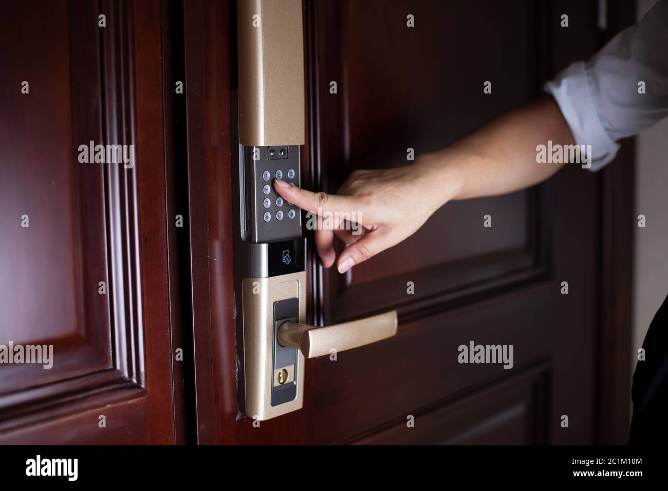 password lock at smart home Stock Photo