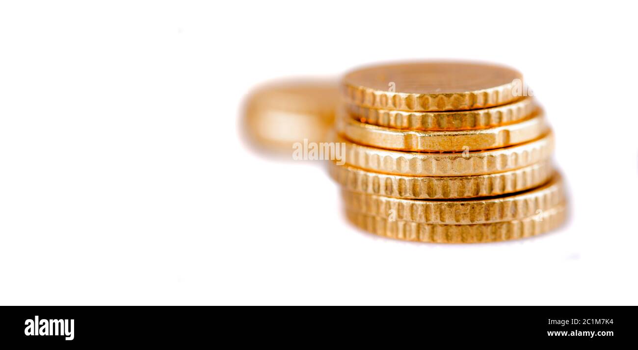 coins in closeup - isolated Stock Photo - Alamy