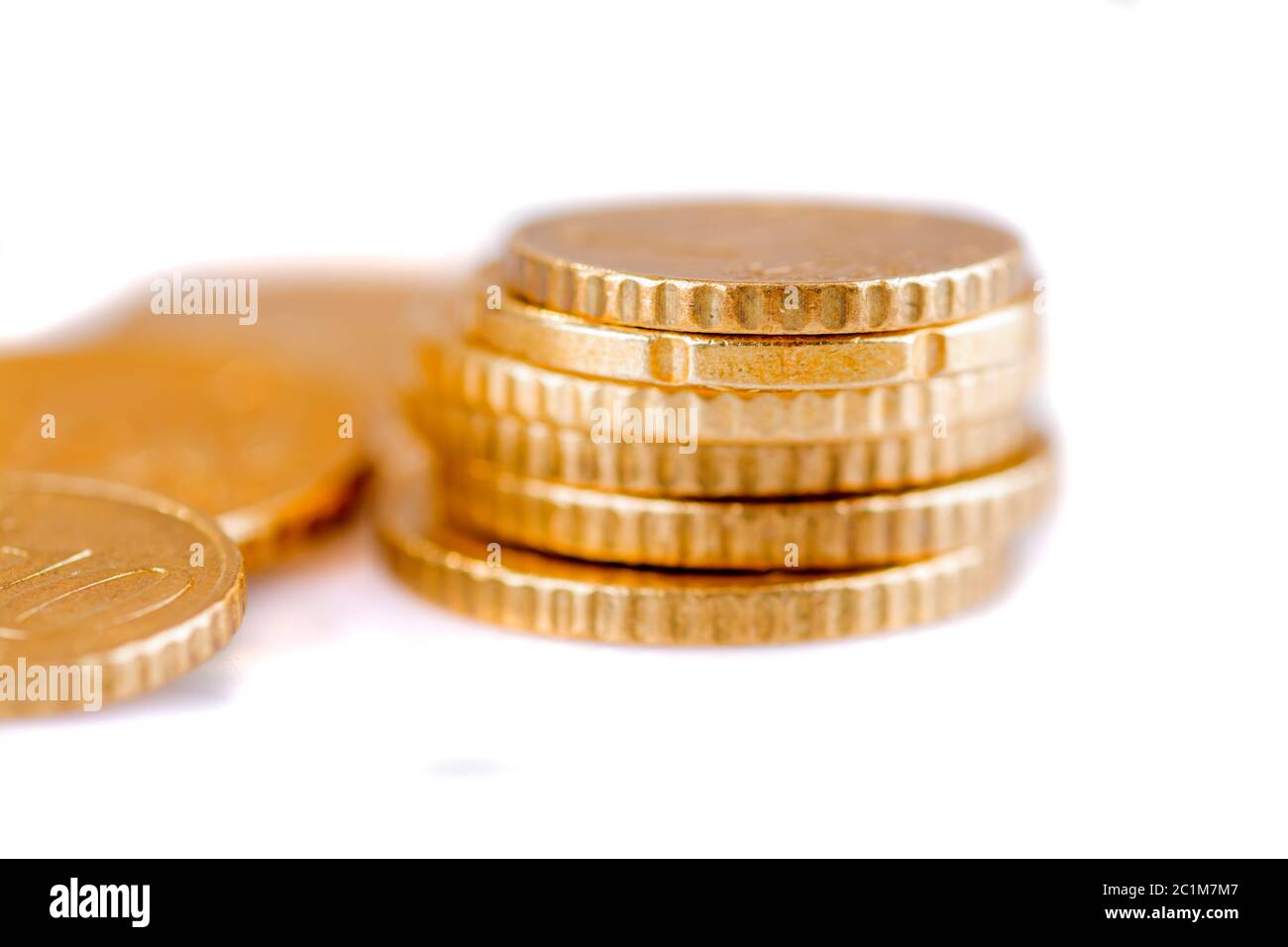 coins in closeup - isolated Stock Photo - Alamy