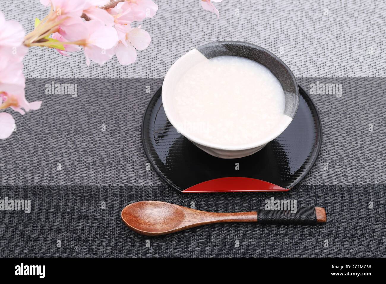 Drink of Japanese sweet alcohol drink made from sake lees (amazake
