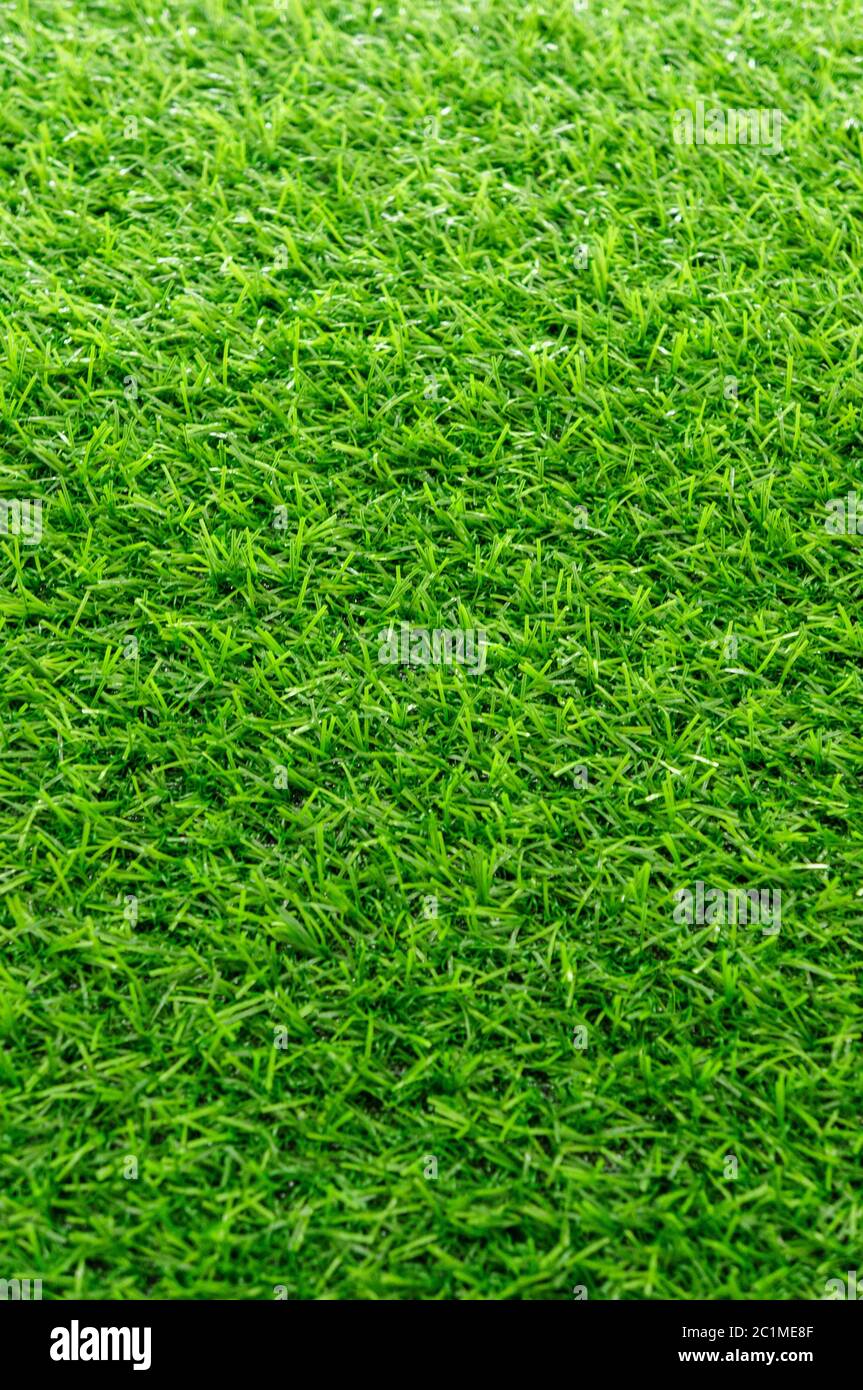 Artificial green Grass for background Stock Photo