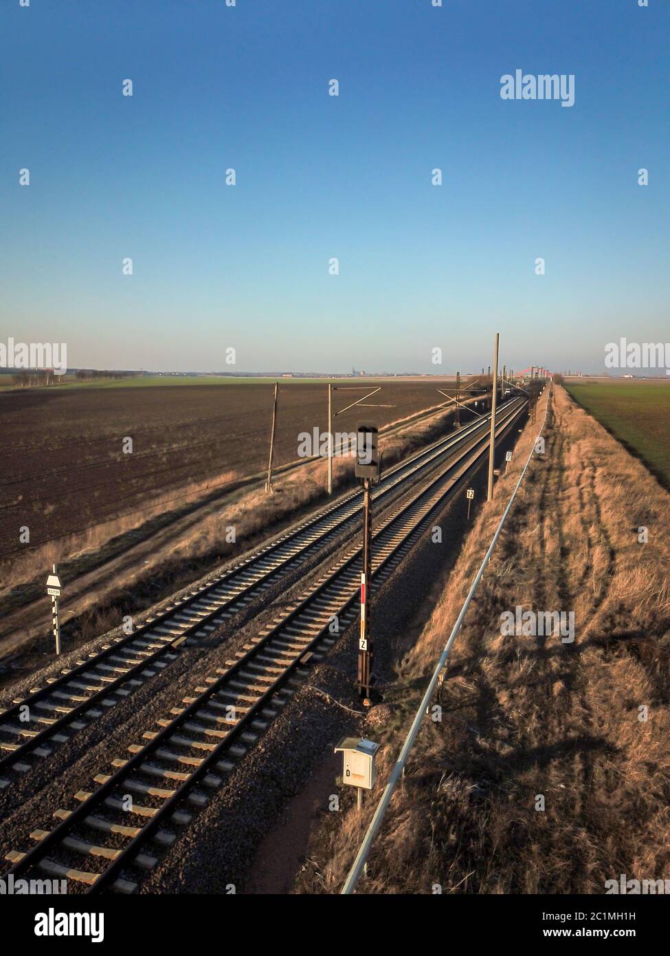 these are details of points, rails and infrastructure Stock Photo - Alamy