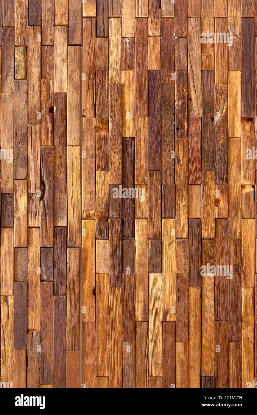 Brown wood plank wall texture background Stock Photo
