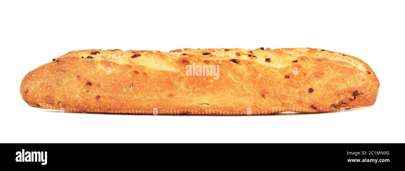 French Baguette Isolated Stock Photo