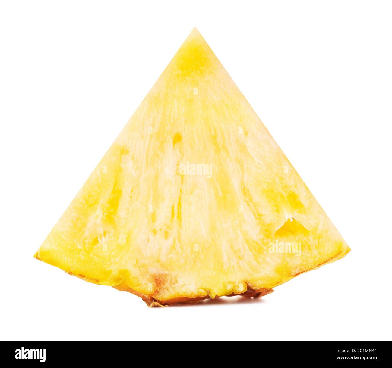 Yellow Pineapple Slice Stock Photo