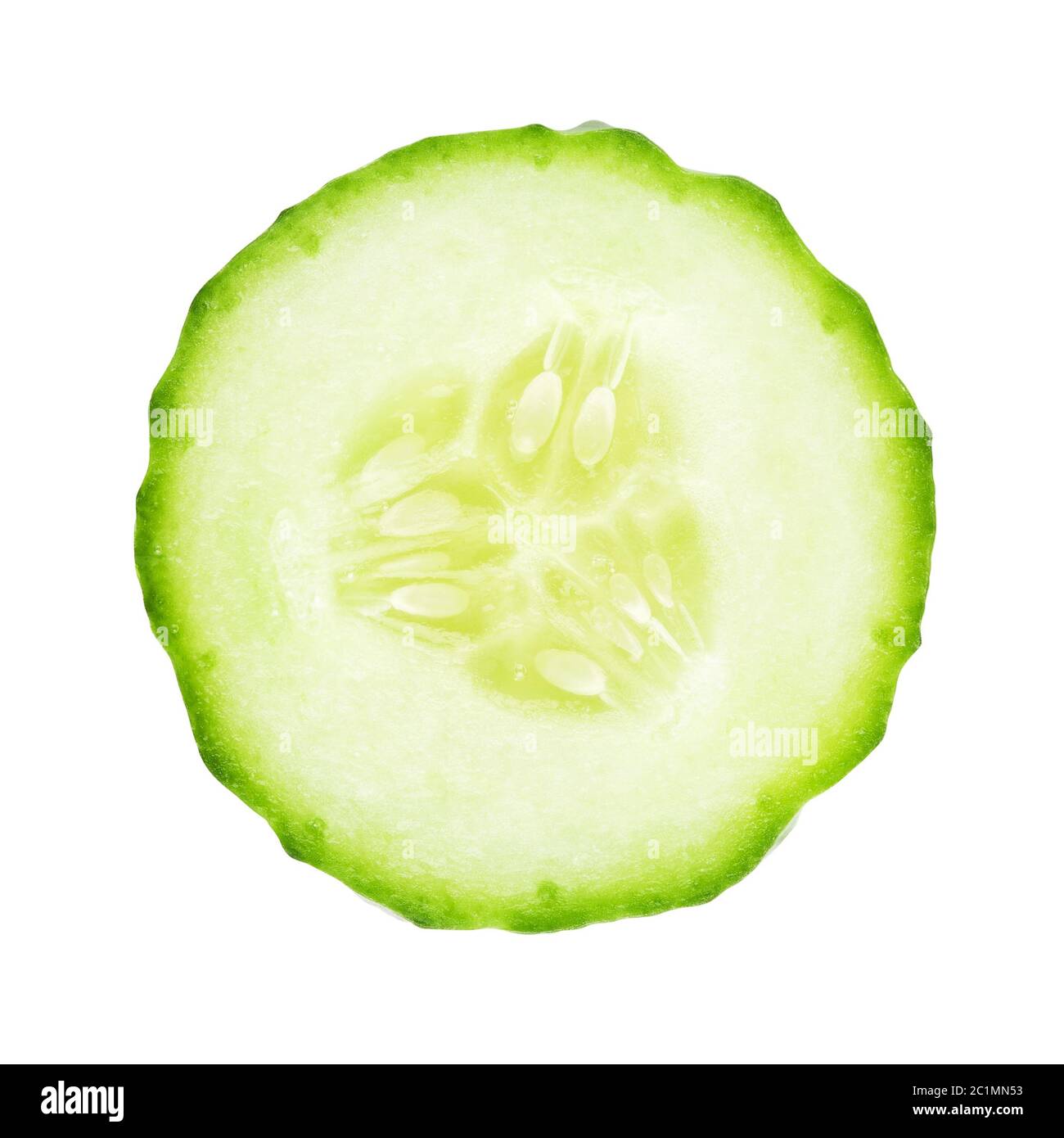 Fresh Cucumber Slice Stock Photo