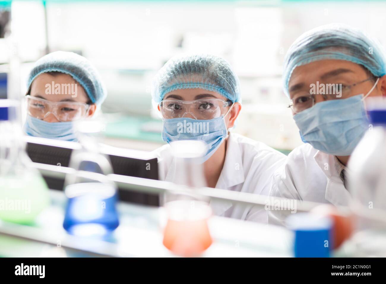 people working at laboratory Stock Photo - Alamy