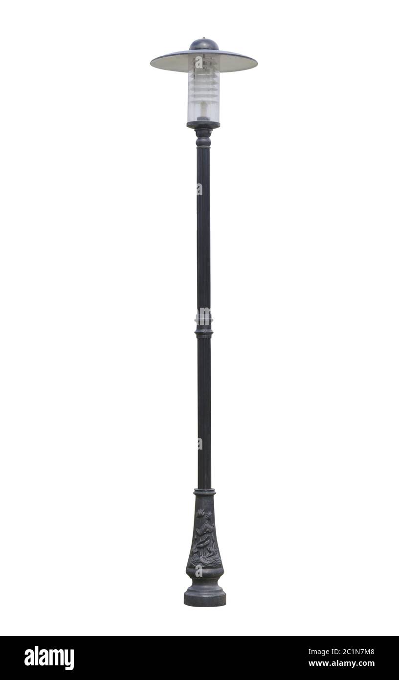 Street lamppost, isolated Stock Photo Alamy