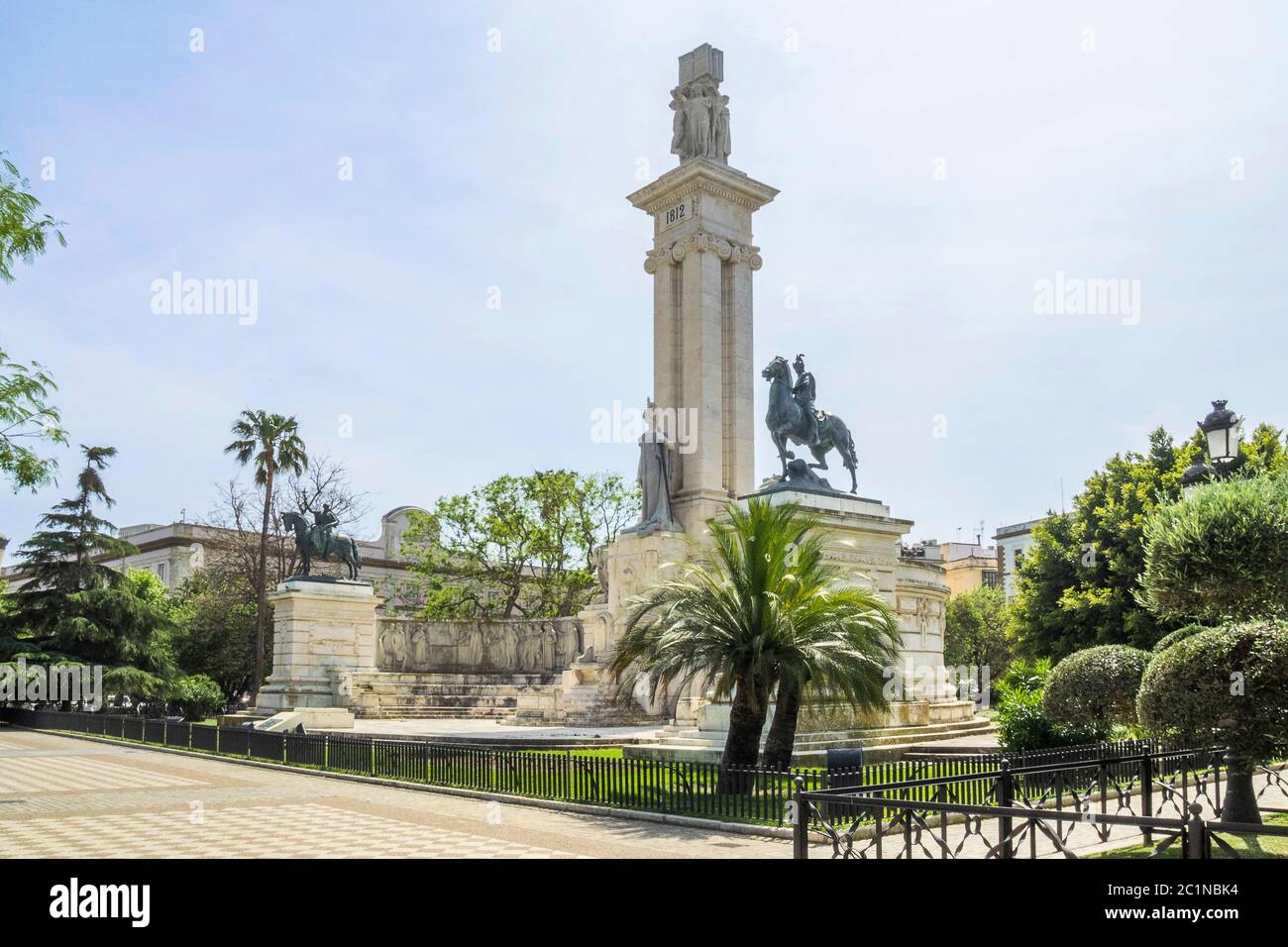 Spain, Cadiz - Monument to the Constitution of 1812 Stock Photo